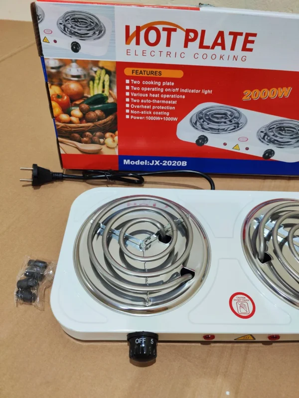 Hot Plate Double Electric Stove 2000Watt | Electric Stove 2000 Watt | Electric Cooker | Electric Coil Cooking Stove – Electric Cholha - Image 4