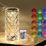 Diamond Rose Crystal Lamp 16 Color Changing touch Lamp USB