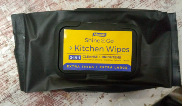 Powerful Wet Cleaning Wipes for Kitchen – Multi-Surface 2-in-1 Wipes (50pcs) - Image 3