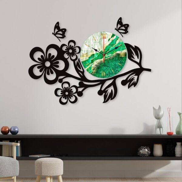 Flower Clock Wall Clock  For Home Décor - Image 2