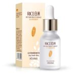 A 15ml bottle of Rorec Moisturizing Anti-Wrinkle Rice Face Serum with rice extract, promoting hydration and wrinkle reduction.