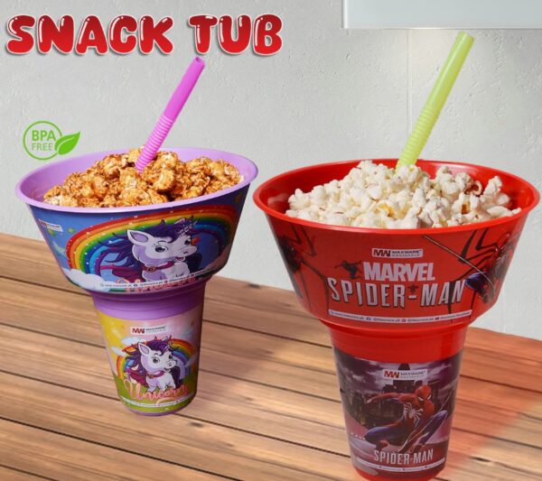 Best 2-in-1 Glass with Straw & Snack Tub for Kids – Juice Glass with Straw Pakistan - Image 5