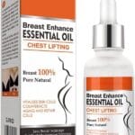 A 30ml bottle of Breast Enhancement Oil featuring a natural formula for bust firming and lifting. Perfect for women seeking youthful, nourished skin.