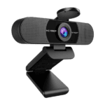 Emeet 1080P Webcam with Microphone, Privacy Cover, 90° Field of View, Plug-and-Play USB