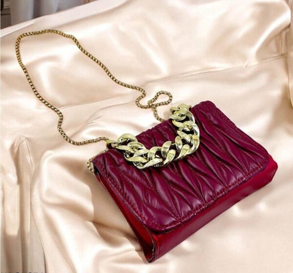Stylish PU Leather Embroidery Handbag - Image 4
