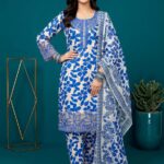 Women Lawn 3 Piece Stitched Suit Summer Collection
