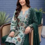 Women Shesha Silk Festive Suit - 4 Colors | Ready to Wear