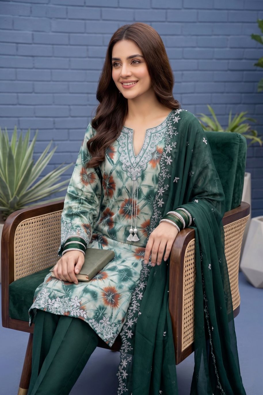 Women Shesha Silk Festive Suit - 4 Colors | Ready to Wear
