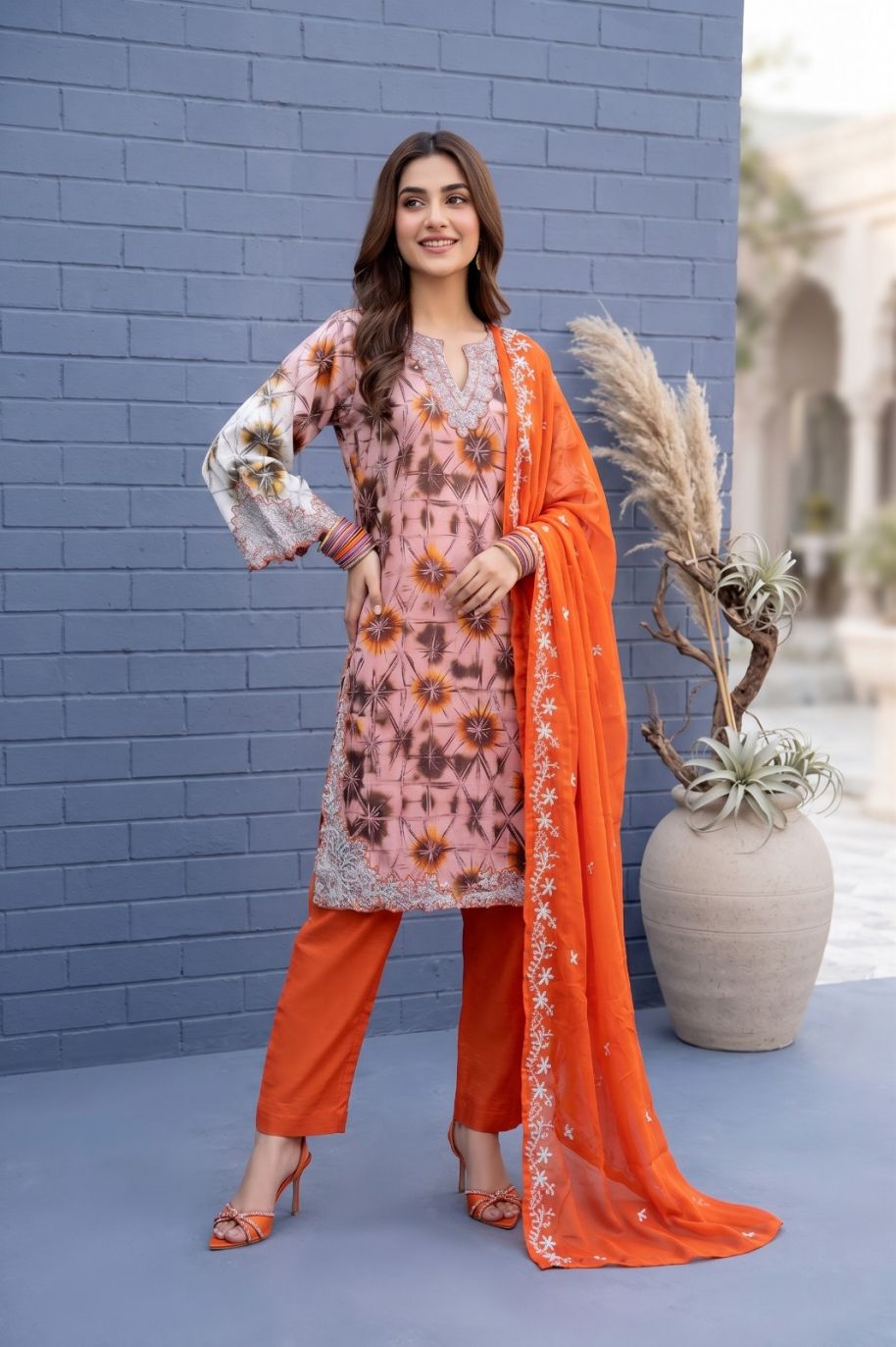 Women Shesha Silk Festive Suit - 4 Colors | Ready to Wear - Image 5