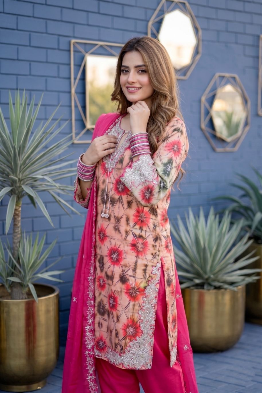 Women Shesha Silk Festive Suit - 4 Colors | Ready to Wear - Image 6